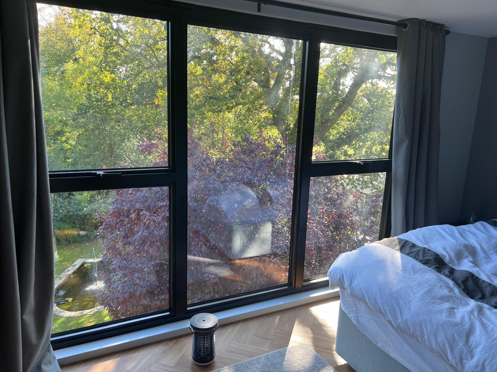 Greenery view from a loft converted room