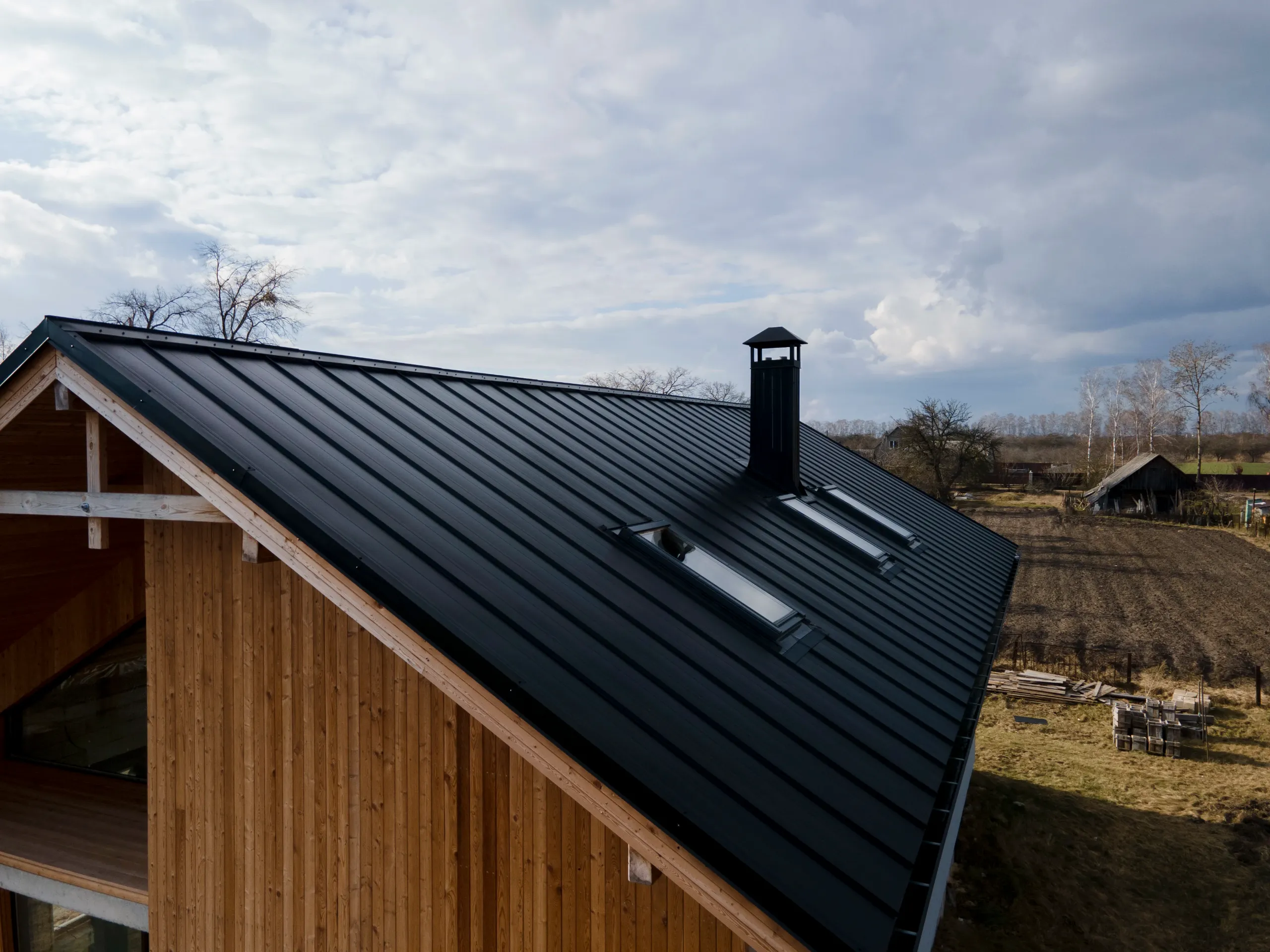 Velux roof windows on pitched roof